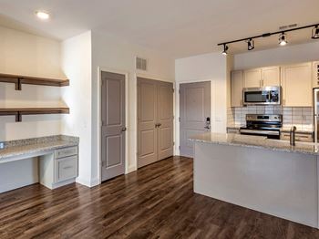 Built in desk in select apartments